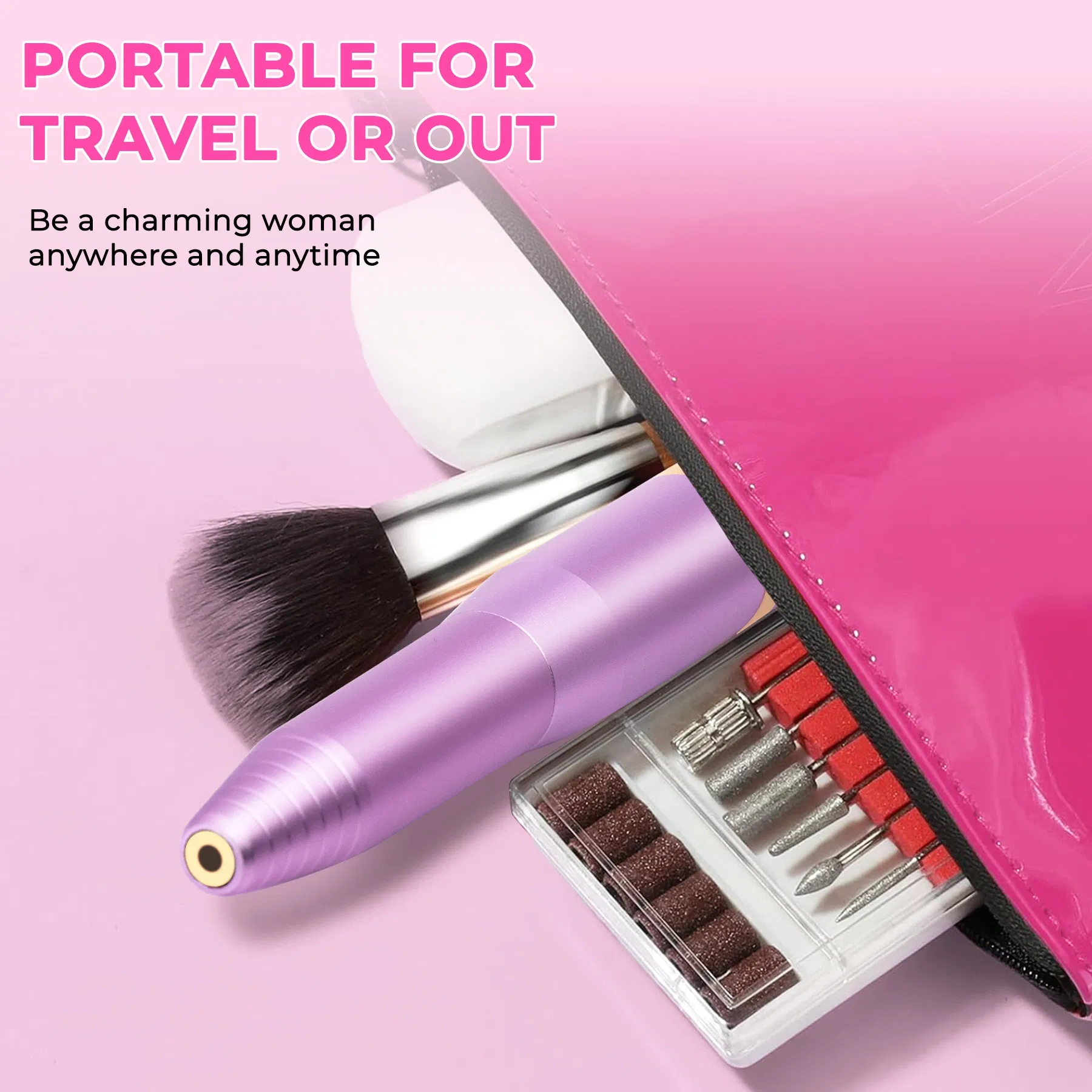 Portable Electric Nail Drill Machine – Professional Manicure & Pedicure Nail File Kit - Image 3