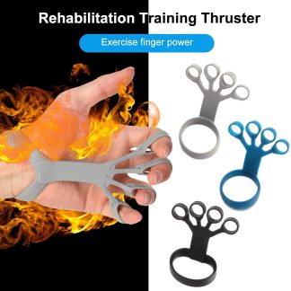 Silicone Finger Exerciser Hand Grip Trainer Strengthener Puller 3 Resistance