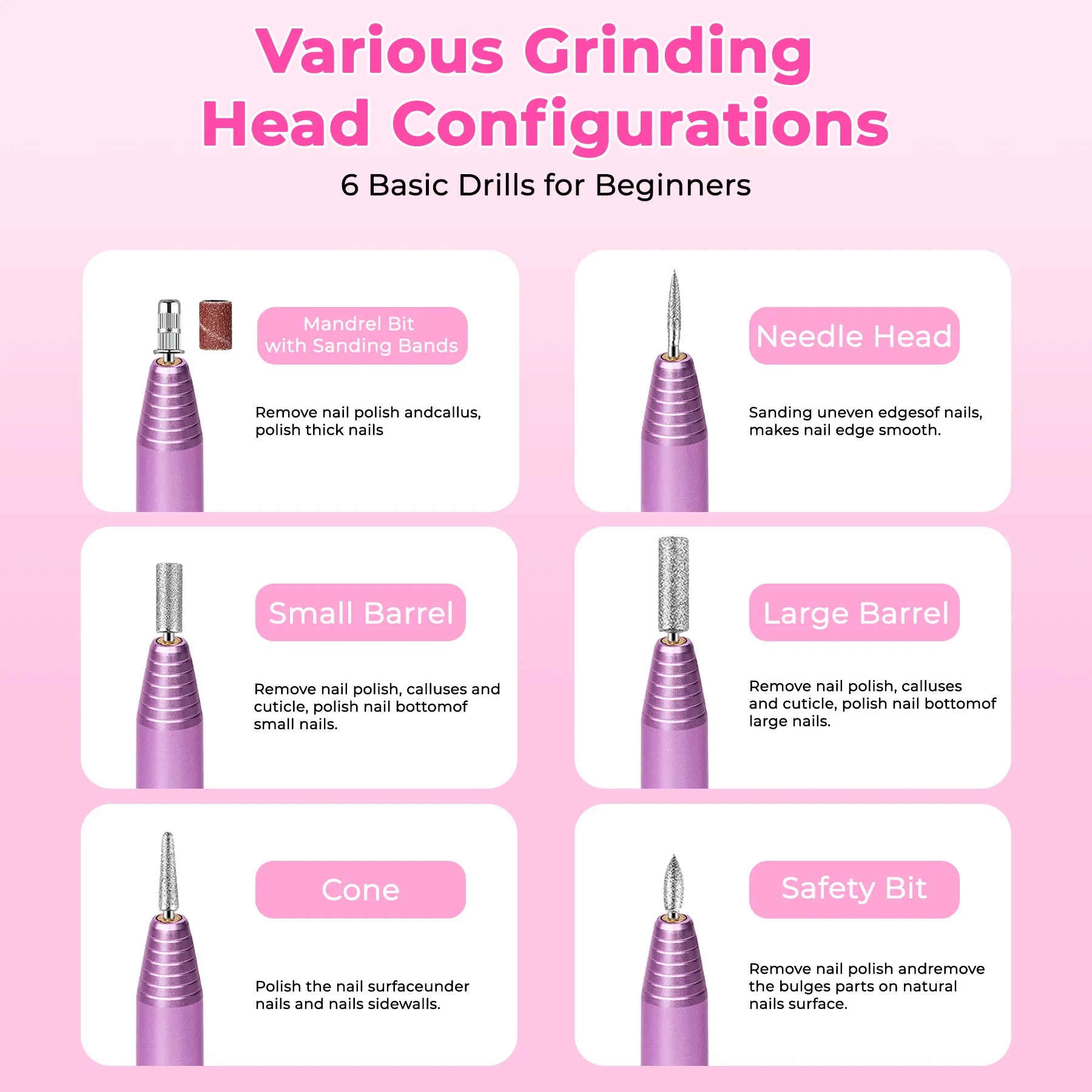 Portable Electric Nail Drill Machine – Professional Manicure & Pedicure Nail File Kit - Image 4