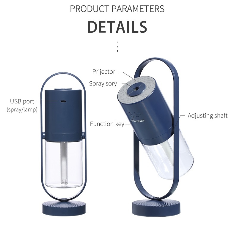 USB Mini Humidifier with Projection Night Light – 200mL Ultrasonic Mist Maker - Image 7
