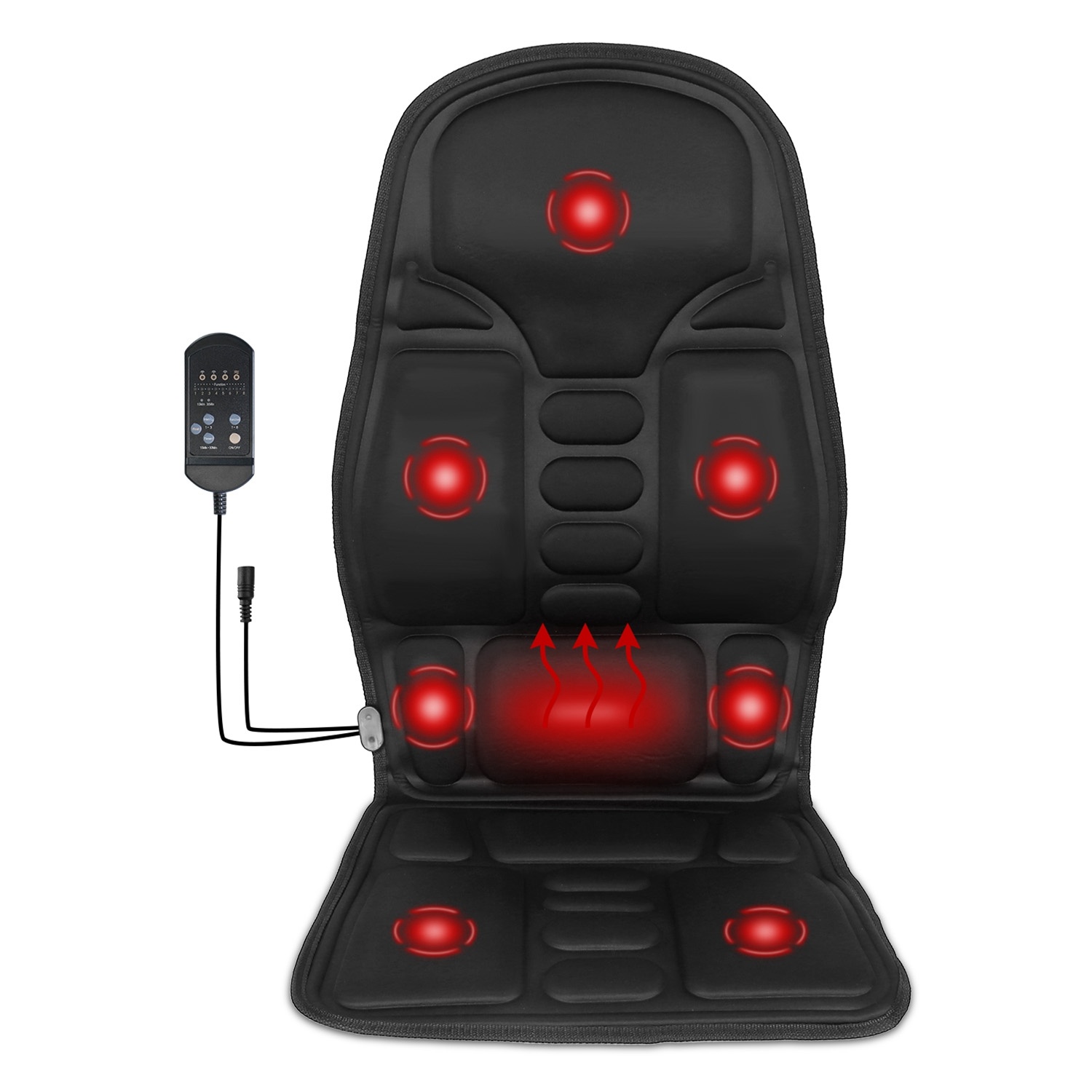 Heated Electric Massage Cushion – 7 Motors, 8 Vibration Modes & 3 Intensities - Image 2