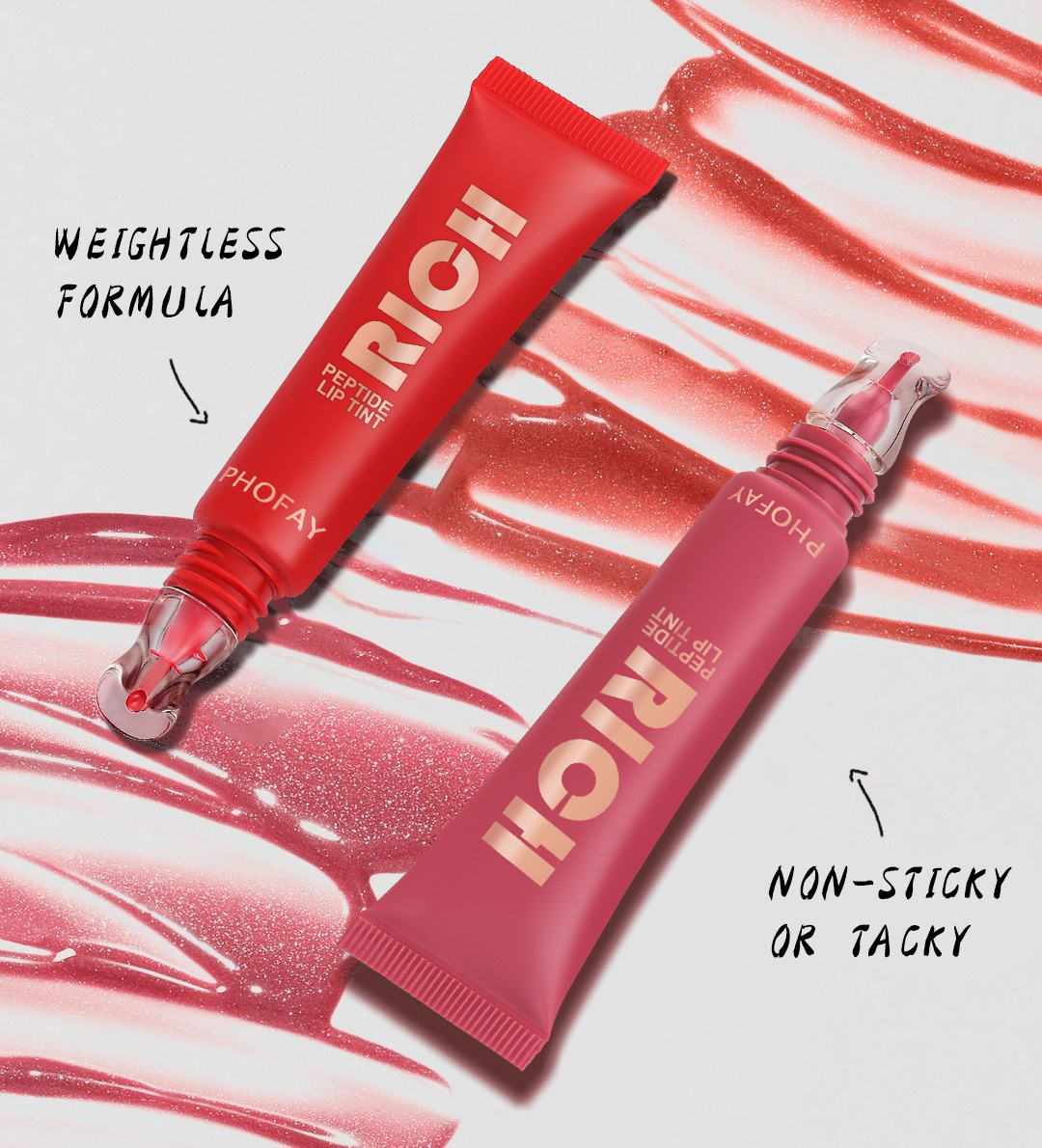 Peptide Lip Tint Glossy Moisturizing Gloss 14ml Hydrating Lip Color - Image 4